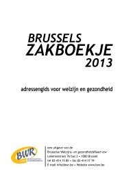 Raadplegen (pdf) - BWR Brusselse Welzijns- en Gezondheidsraad