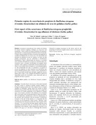 Primeiro registo de ocorrência de proglotes de Raillietina tetragona ...