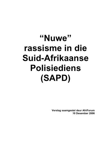 Nuwe - AfriForum