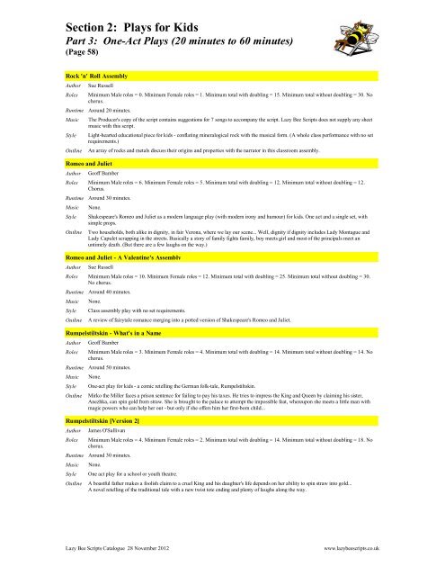 Bee Script Document Section