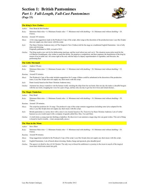 Bee Script Document Section