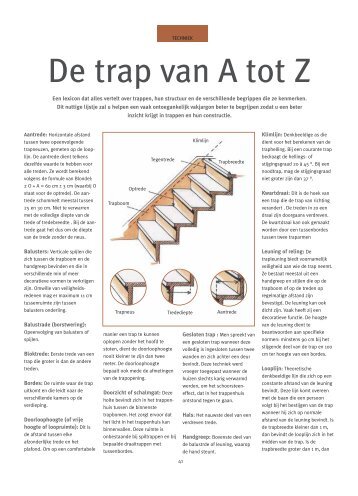 De trap van A tot Z