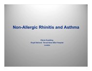 Non-allergic rhinitis and asthma - World Allergy Organization