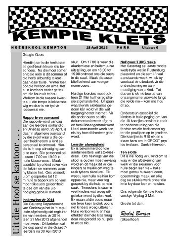 Kliek hier - Hoërskool Kempton Park