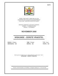Gr.11 Wiskunde Vraestel 1 Nov. 2008 - Curriculum