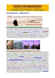 Januar 2013 - Evangelische Vereinigung für Bibel und Bekenntnis ...