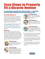 Easy Steps to Properly Fit a Bicycle Helmet - NHTSA