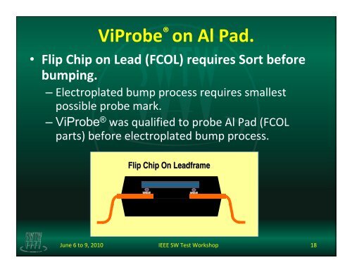 Contacting various metal compositions using ViProbe® Vertical ...