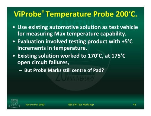 Contacting various metal compositions using ViProbe® Vertical ...