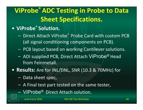 Contacting various metal compositions using ViProbe® Vertical ...