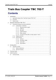 Train Bus Coupler TBC 702-T - Selectron Systems AG