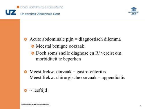 Pediatrische abdominale urgenties - Surgery.ugent.be