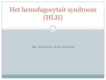 Het hemofagocytair syndroom - UZ Leuven