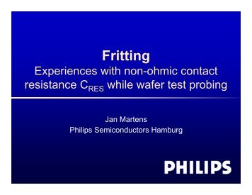 Fritting - Semiconductor Wafer Test Workshop
