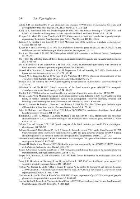 Genetic regulation of flower development - Indian Academy of ...