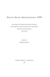 SOUTH ASIAN ARCHAEOLOGy 1999 - University of Toronto ...