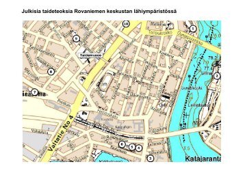 Julkisia taideteoksia Rovaniemen keskustan lähiympäristössä