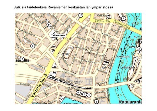 Julkisia taideteoksia Rovaniemen keskustan lähiympäristössä