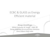 ECBC & GLASS as Energy Efficient material