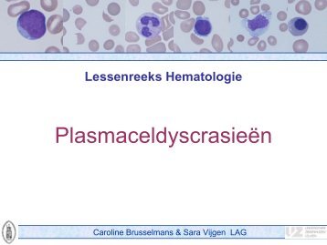 Plasmaceldyscrasieën - UZ Leuven