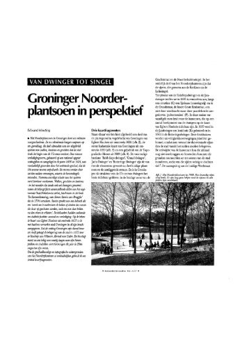 Groninger Noorder- plantsoen in perspektief - Noorderbreedte