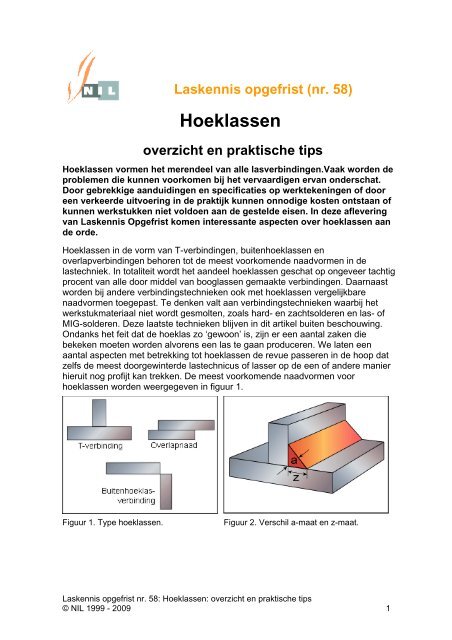 Hoeklassen: overzicht en praktische tips - NIL