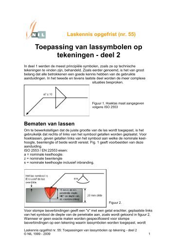 Toepassingen van lassymbolen op tekening - deel 2 - NIL