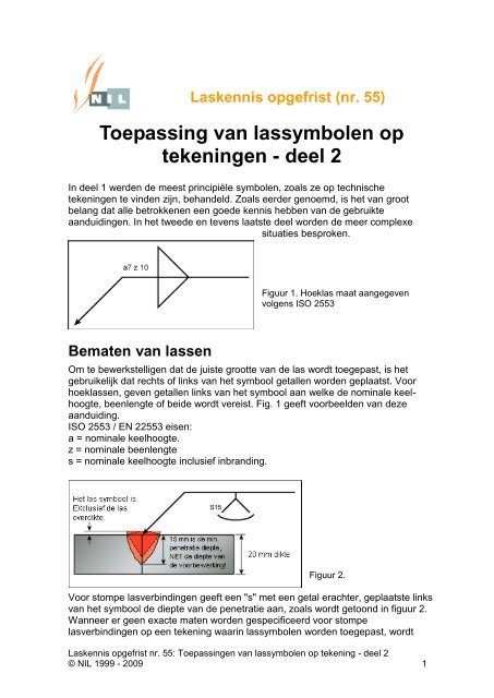 Toepassingen van lassymbolen op tekening - deel 2 - NIL