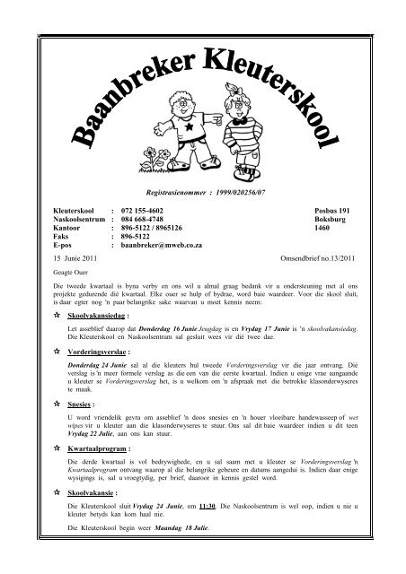 Graad R Rapport Voorbeeld