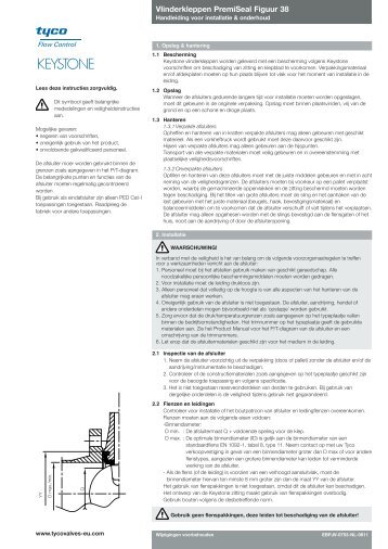 Vlinderkleppen PremiSeal Figuur 38 - Valves and Controls