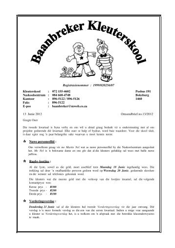 Klik hier vir omsendbrief 13.2012 - Laerskoolbaanbreker.co.za