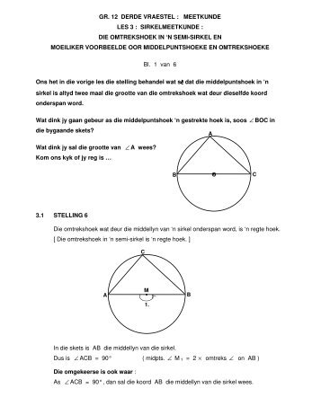 die omtrekshoek in 'n semi-sirkel en moeiliker voorbeelde o - AdMaths