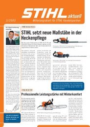 STIHL setzt neue Maßstäbe in der Heckenpflege - AD VISIO