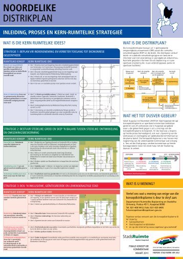 Poster: District B Plans - City of Cape Town