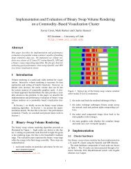 Implementation and Evaluation of Binary Swap ... - University of Utah