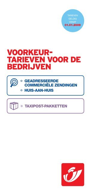 VOORKEUR- TARIEVEN VOOR DE BEDRIJVEN - De Post