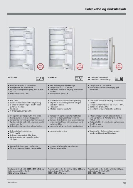 Kogesektioner - Siemens