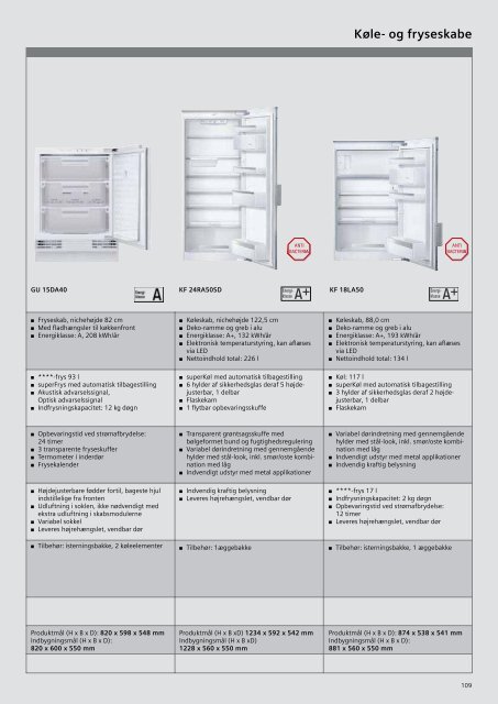 Kogesektioner - Siemens