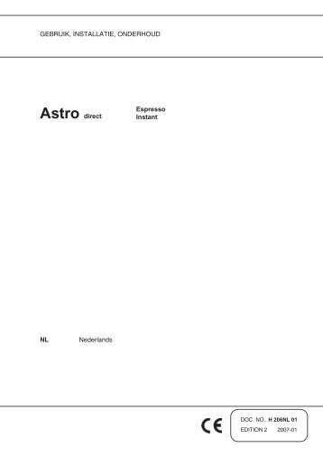Gebruikshandleiding Necta Astro Espresso nl.pdf
