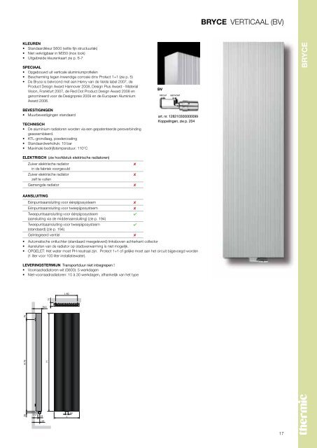 DESIGNER RADIATORS TECHNIEK 2011 - Thermic