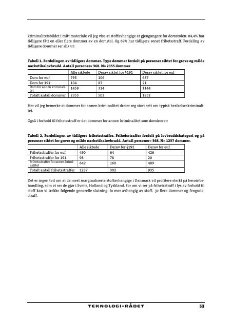 Høring om lægeordineret heroin - 25. maj 2007 - Teknologirådet