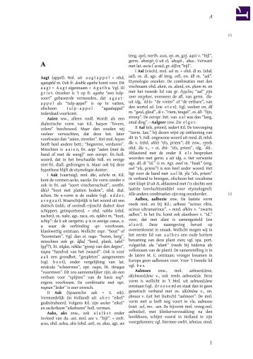 Franck's Etymologisch woordenboek [A] - Project Gutenberg of the ...