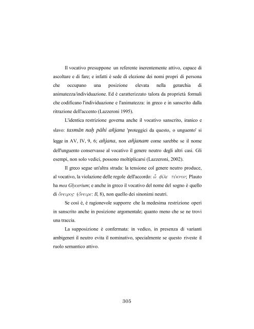 Il nome greco del sogno e il neutro indoeuropeo - Università degli ...