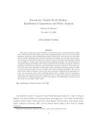 Excessively Volatile Stock Markets - NYU Stern School of Business