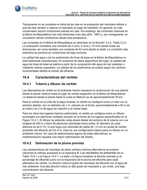 Celulosa Arauco y Constituciόn S.A. Planta de Celulosa Valdivia ...