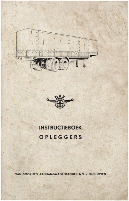 Daf trailer Instructieboek - Oudedaftechniek