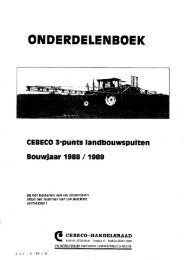 Cebeco Gedragen spuit - Agrifac