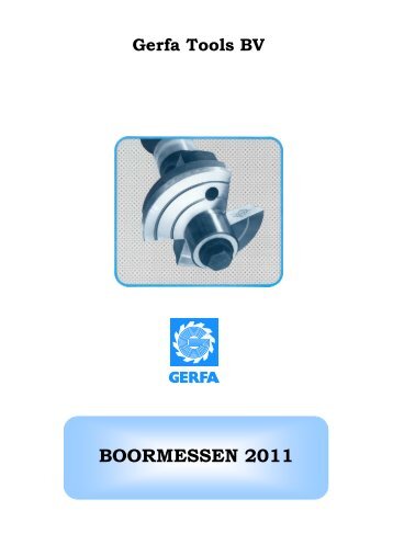 BOORMESSEN 2011 - Gerfa Tools BV