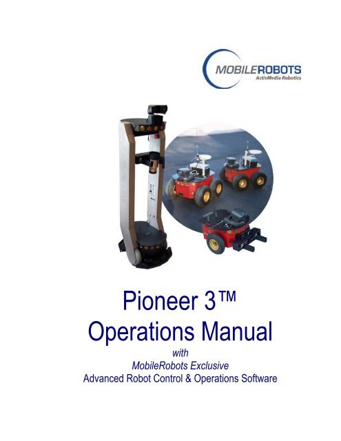 Pioneer 3™ Operations Manual