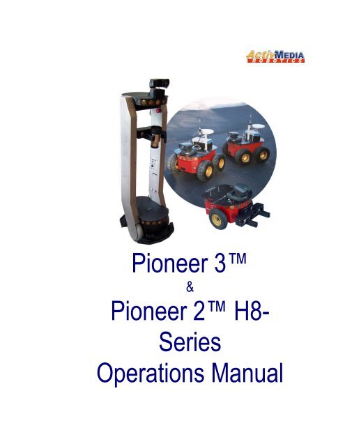 Pioneer 3™ Pioneer 2™ H8- Series Operations Manual